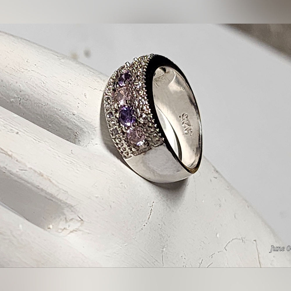 PURPLE PRINCESS RING SIZE 8 - Picture 6 of 11